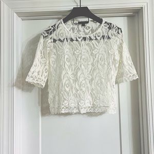 fever Lace Top Size L White